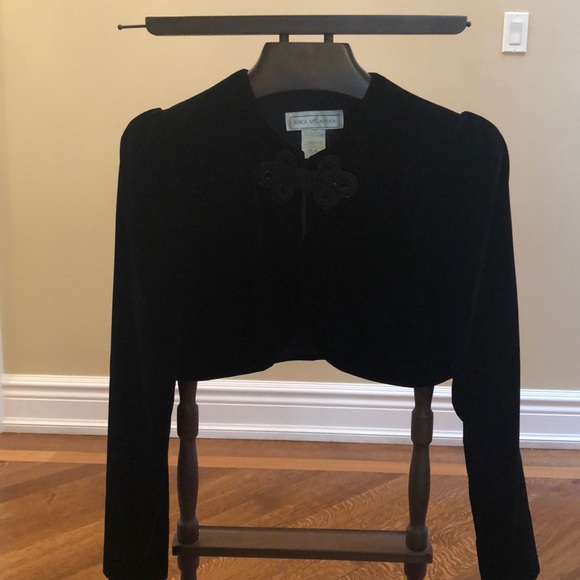 Beautiful evening gown with velvet bolero jacket. - Picture 3 of 6